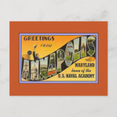  groeten van Annapolis MD Briefkaart (Voorkant)
