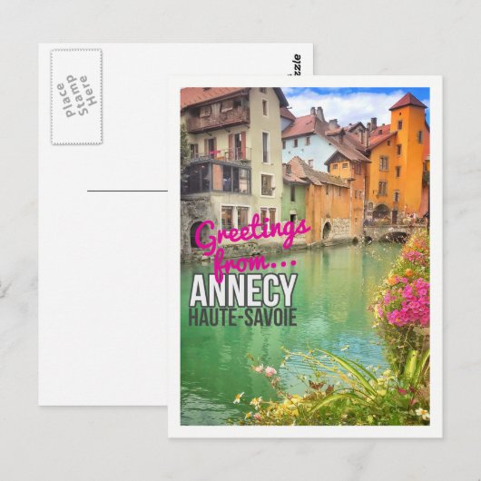 Groeten van... Annecy - Briefkaart (Voorkant / Achterkant)