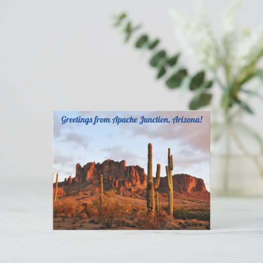Groeten van Apache Junction, Arizona Briefkaart (Staand voorkant)