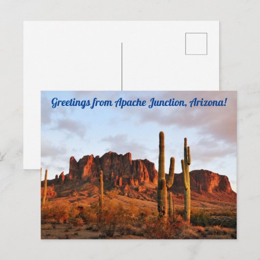 Groeten van Apache Junction, Arizona Briefkaart (Voorkant / Achterkant)