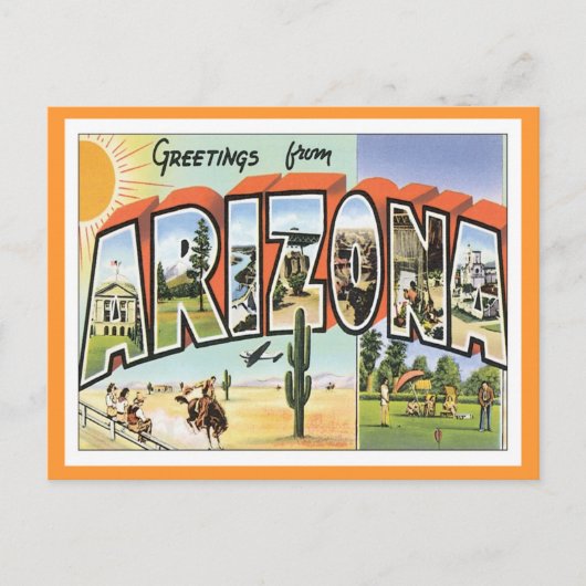 Groeten van Arizona Briefkaart (Voorkant)