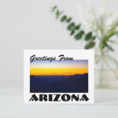 Groeten van Arizona Grand Canyon Sunset Briefkaart (Staand voorkant)