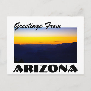 Groeten van Arizona Grand Canyon Sunset Briefkaart