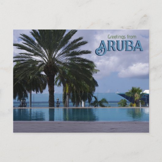 Groeten van Aruba Cruise Briefkaart (Voorkant)