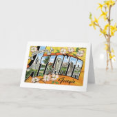 Groeten van Atlanta, GA! Kaart (Gele Bloem)