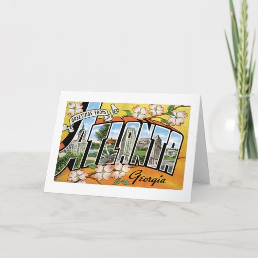 Groeten van Atlanta, GA! Kaart (Voorkant)