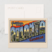 Groeten van Atlanta Large Letter Briefkaart (Voorkant / Achterkant)