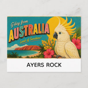 Groeten van Ayers rock, Australië Briefkaart
