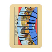 groeten van Baltimore MD. Magneet (Verticaal)