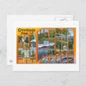 Groeten van Bar Harbour, Maine Briefkaart (Voorkant / Achterkant)