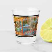 Groeten van Bar Harbour Maine Shot Glas (Voorkant)