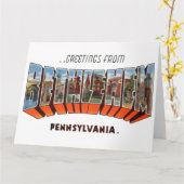 Groeten van Bethlehem Pennsylvania Kaart (Gele Bloem)