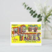  groeten van Big Trees, Californië, Briefkaart (Staand voorkant)