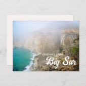 Groeten van Bixby Bridge Big Sur Briefkaart (Voorkant / Achterkant)