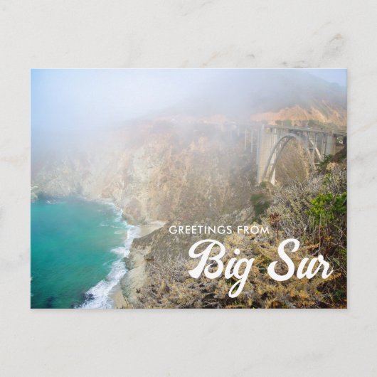 Groeten van Bixby Bridge Big Sur Briefkaart (Voorkant)