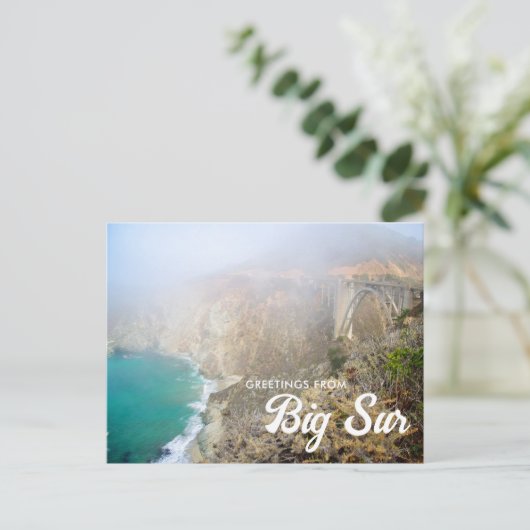 Groeten van Bixby Bridge Big Sur Briefkaart (Staand voorkant)