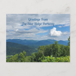 Groeten van Blue Ridge Parkway North Carolina Briefkaart
