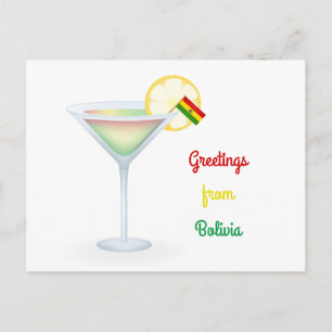 Groeten van Bolivia Cocktail Holiday Kaart