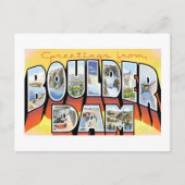 Groeten van Boulder Dam. Briefkaart (Voorkant)