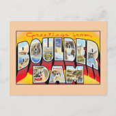  groeten van Boulder (Hoover) Dam Nevada Briefkaart (Voorkant)