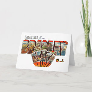 Groeten van Bradley Strand New Jersey Kaart