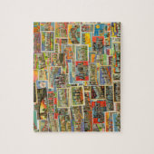 groeten van Briefkaarten Collage Puzzle Legpuzzel (Verticaal)