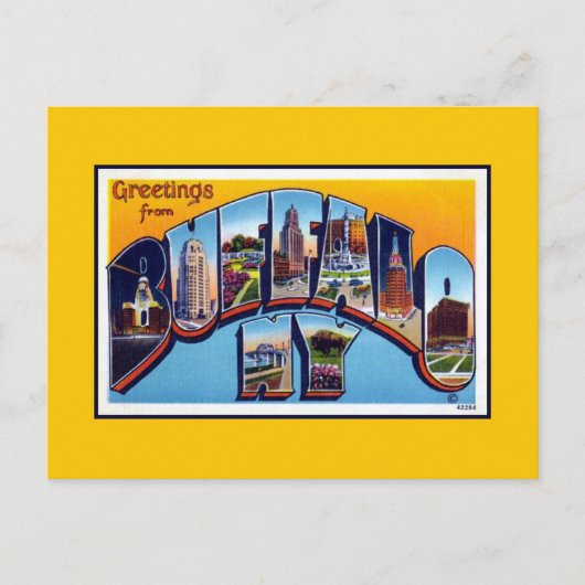  groeten van Buffalo NY Briefkaart (Voorkant)