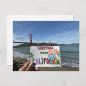 Groeten van... California! Briefkaart (Voorkant / Achterkant)