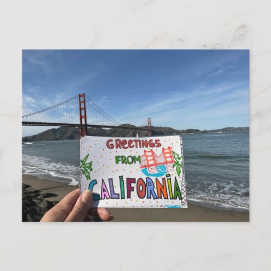 Groeten van... California! Briefkaart (Voorkant)