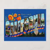  groeten van California Travel Briefkaart (Voorkant)