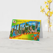 Groeten van Californië Kaart (Gele Bloem)