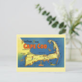 Groeten van Cape Cod Kaart (Staand voorkant)