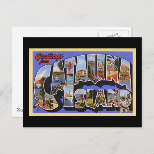 Groeten van Catalina Briefkaart (Voorkant / Achterkant)