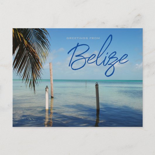 Groeten van Caulker Caye Belize Briefkaart (Voorkant)