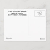GROETEN VAN CHATTANOOGA, TENNESSEE BRIEFKAART (Achterkant)
