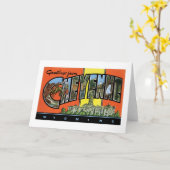 Groeten van Cheyenne, Wyoming! Vintage Briefkaart (Gele Bloem)