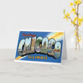 Groeten van Chicago, Illinois! Kaart (Gele Bloem)