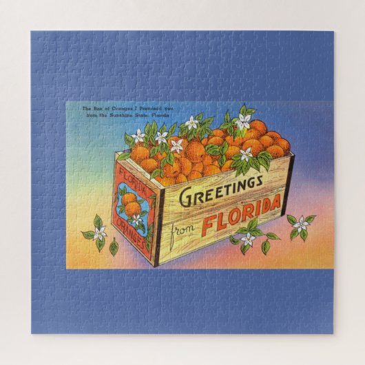  groeten van citrusvruchten uit Florida Legpuzzel (Verticaal)
