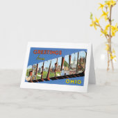 Groeten van Cleveland, Ohio! Kaart (Gele Bloem)