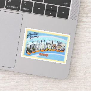 groeten van Columbus Ohio Sticker