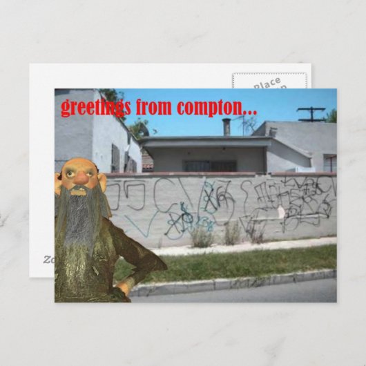 groeten van compton briefkaart (Voorkant / Achterkant)