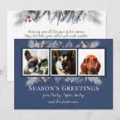 Groeten van Custom Photo Season Feestdagenkaart (Voorkant / Achterkant)