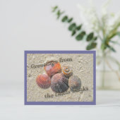 Groeten van de buitenbanken briefkaart (Staand voorkant)