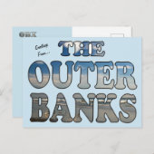 Groeten van de buitenste banken briefkaart (Voorkant / Achterkant)