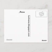 Groeten van de deelstaat Maine Briefkaart (Achterkant)