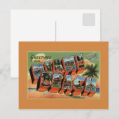 groeten van de hoge resolutie van Miami Beach Briefkaart (Voorkant / Achterkant)