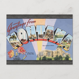 groeten van de hoofdstad Montana in Helena , vi Briefkaart