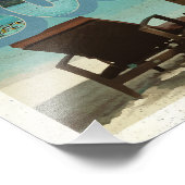 Groeten van de  kaart Bora Bora Bora Foto Afdruk (Hoek)