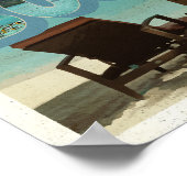 Groeten van de kaart Bora Bora Bora Poster (Hoek)