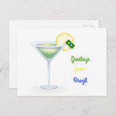 Groeten van de Kaart van de Vakantie van de (Voorkant / Achterkant)